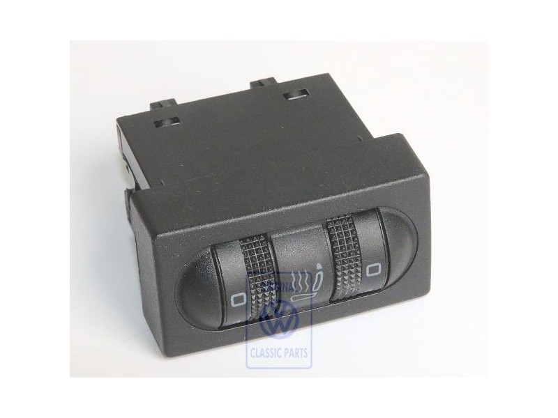 VW Original Conmutador P. Calefac. Asiento Negro Satinado - 535963563B 01C
