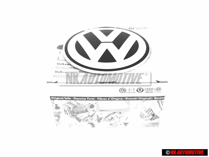 VW Original Trasero Simbolo Insignia Emblema Negro Cromo - 1C0853630K WV9
