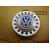VW Original Tapacubos Plata Brillante/Azul/Blanco - 1C0601149D GTT