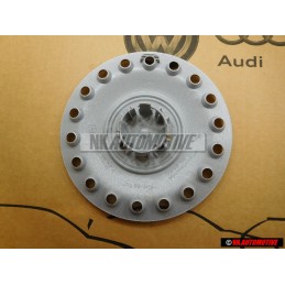 VW Original Tapacubos Plata Brillante/Azul/Blanco - 1C0601149D GTT