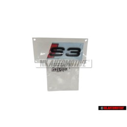 Audi Original S3 Trasero Rotulo Insignia Emblema Negro Rojo - 8Y0853735 T94