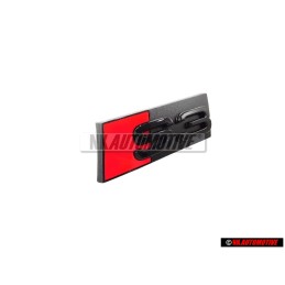 Audi Original S3 Frente Rotulo Insignia Emblema Negro Rojo - 8P0853736A T94