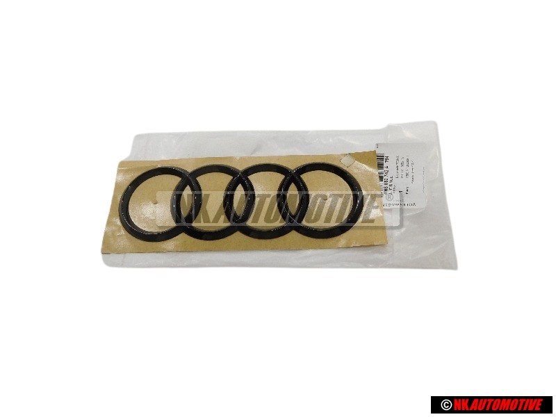 Audi Original Anillos Trasero Simbolo Insignia Emblema Negro - 4M8853742A T94