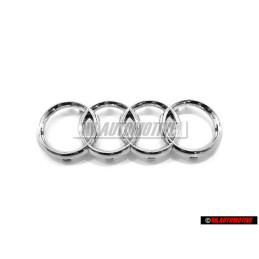 Audi Original Anillos Frente Simbolo Insignia Emblema Cromo - 4E0853605A 2ZZ