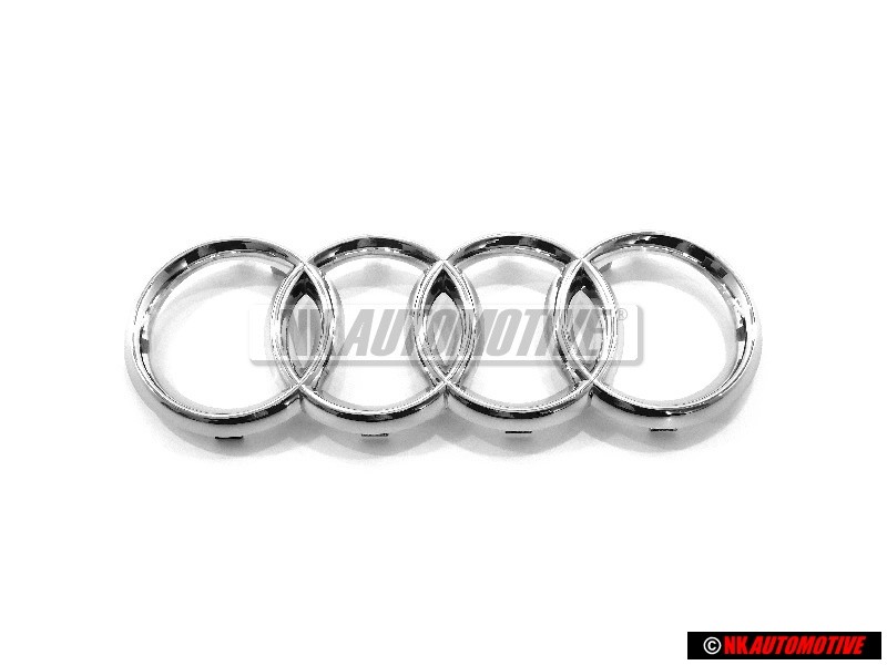Audi Original Anillos Frente Simbolo Insignia Emblema Cromo - 4E0853605A 2ZZ