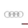 Audi Original Anillos Frente Simbolo Insignia Emblema Cromo - 4E0853605A 2ZZ