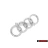 Audi Original Anillos Frente Simbolo Insignia Emblema Cromo - 4E0853605A 2ZZ
