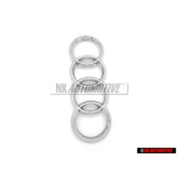 Audi Original Anillos Frente Simbolo Insignia Emblema Cromo - 4E0853605A 2ZZ