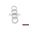 Audi Original Anillos Frente Simbolo Insignia Emblema Cromo - 4E0853605A 2ZZ