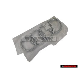 Audi Original Anillos Frente Simbolo Insignia Emblema Cromo - 4E0853605A 2ZZ