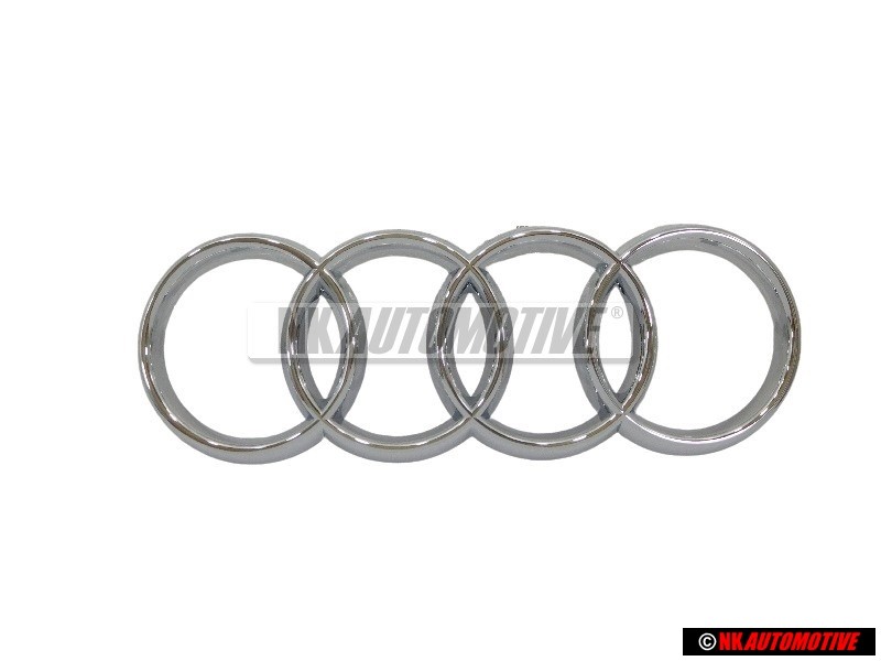 Audi Original Anillos Frente Simbolo Insignia Emblema Cromo - 8P0853605