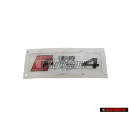 Audi Original RS4 Trasero Rotulo Insignia Emblema Negro Rojo - 8W9853740 T94