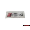 Audi Original RS4 Trasero Rotulo Insignia Emblema Negro Rojo - 8W9853740 T94