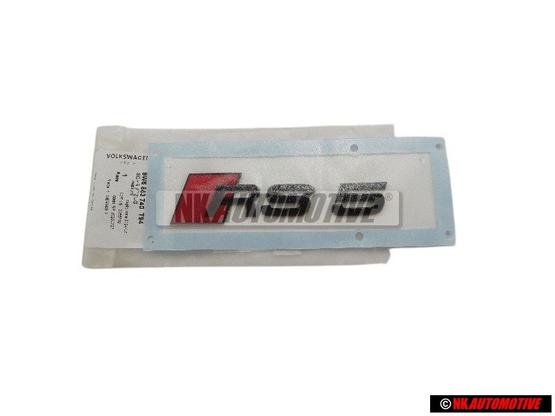 Audi Original RS5 Trasero Rotulo Insignia Emblema Negro Rojo - 8W6853740 T94