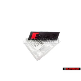 Audi Original SQ7 Frente Rotulo Insignia Emblema Negro Rojo - 4M0853748B T94