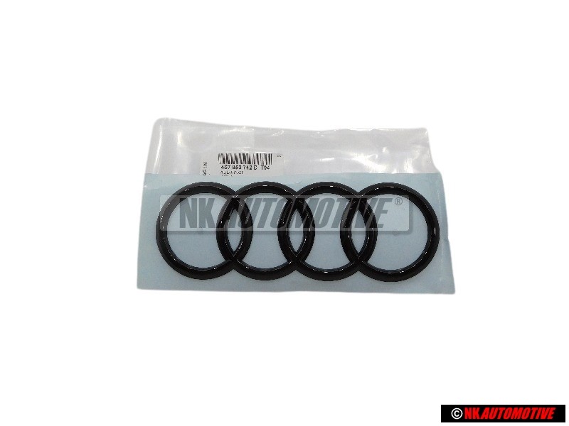 Audi Original Anillos Trasero Simbolo Insignia Emblema Negro - 4S7853742D T94