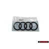 Audi Original Anillos Trasero Simbolo Insignia Emblema Negro - 4S7853742D T94