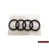 Audi Original Anillos Frente Simbolo Insignia Emblema Negro - 4M0853605 T94
