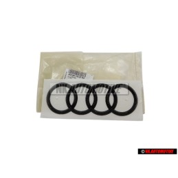 Audi Original Anillos Trasero Simbolo Insignia Emblema Negro - 4K8853742B T94