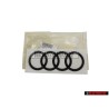 Audi Original Anillos Trasero Simbolo Insignia Emblema Negro - 4K8853742B T94