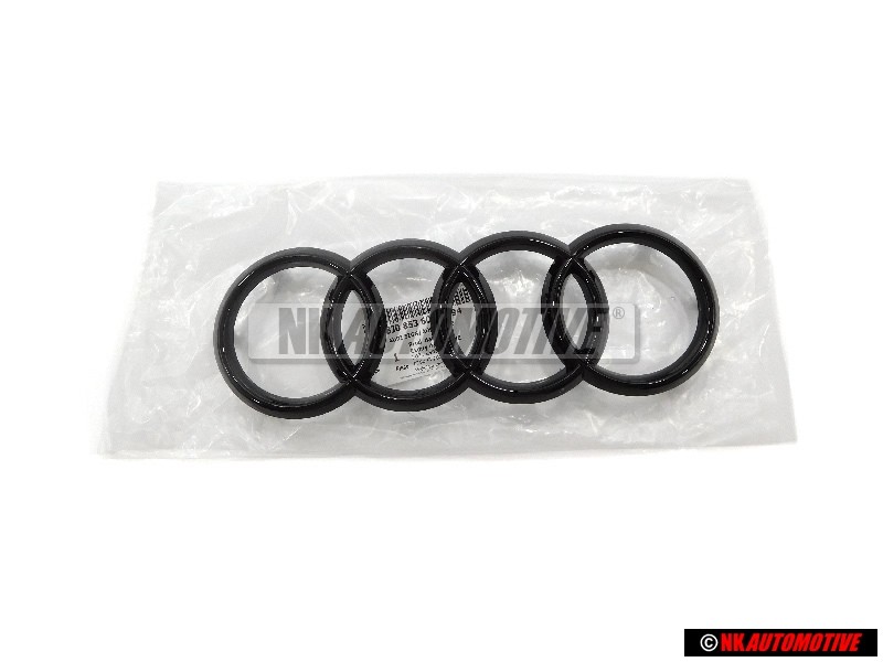 Audi Original Anillos Frente Simbolo Insignia Emblema Negro - 8J0853605B T94