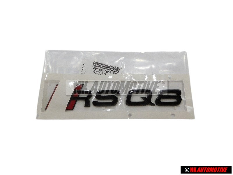 Audi Original RSQ8 Trasero Rotulo Insignia Emblema Negro Rojo - 4M8853740A T94