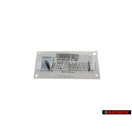 Audi Original V10 Trasero Rotulo Insignia Emblema Negro - 4E0853601C T94
