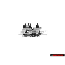 VW Original GT SPORT Frente Rotulo Insignia Emblema Cromo - 1K6853679C