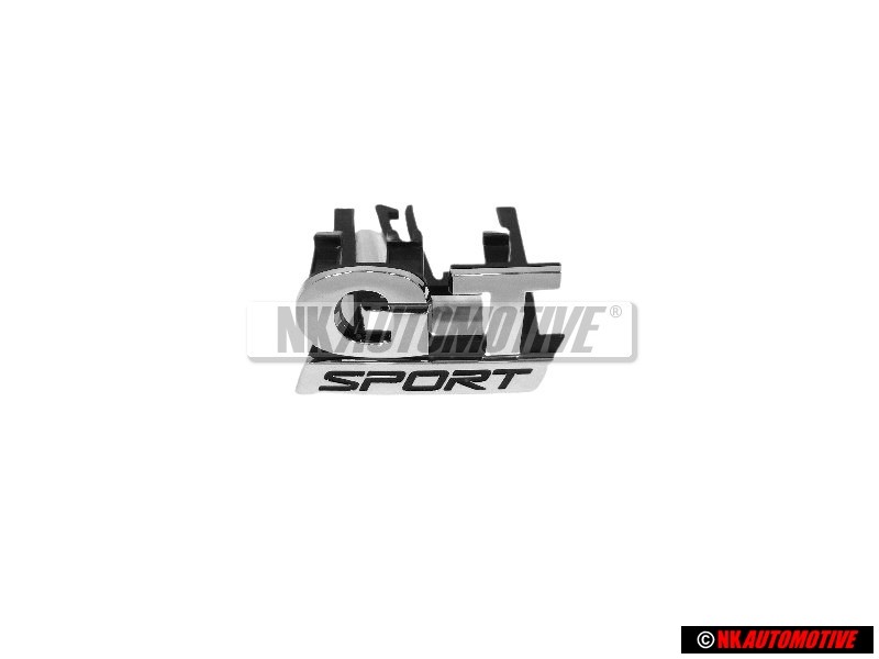 VW Original GT SPORT Frente Rotulo Insignia Emblema Cromo - 1K6853679C