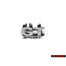 VW Original GT SPORT Frente Rotulo Insignia Emblema Cromo - 1K6853679B