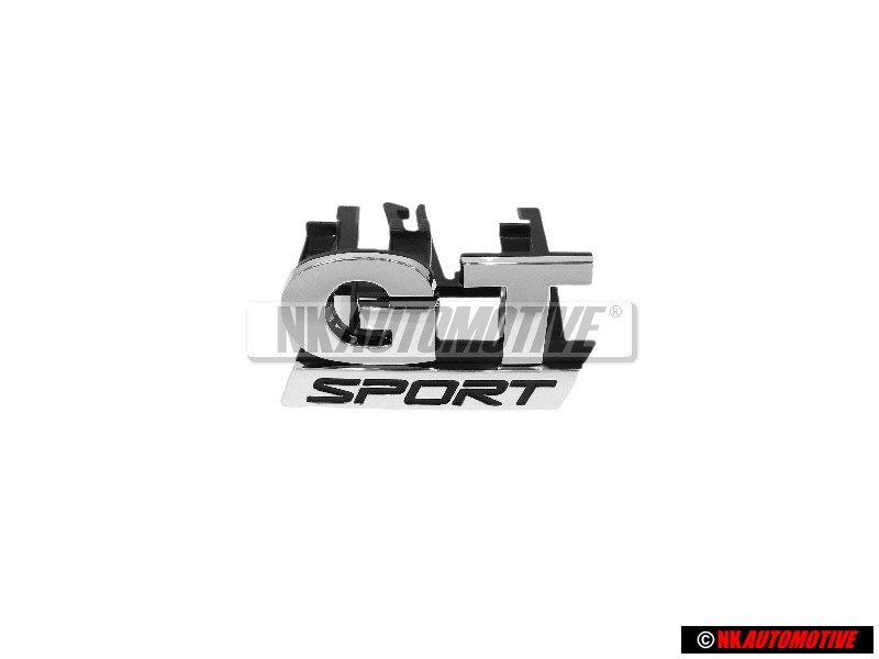 VW Original GT SPORT Frente Rotulo Insignia Emblema Cromo - 1K6853679B