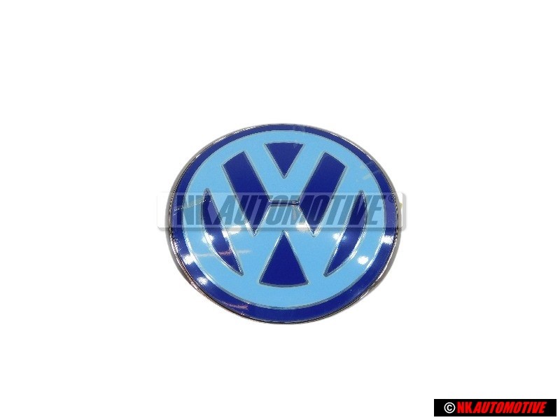 VW Original Frente Simbolo Insignia Emblema Azul Blanco - 1C0853617