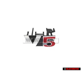 VW Original V5 Frente Rotulo Insignia Emblema Cromo Rojo - 1J6853679F