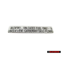VW Original Adhesivo Unleaded Fuel Only - 211000258A
