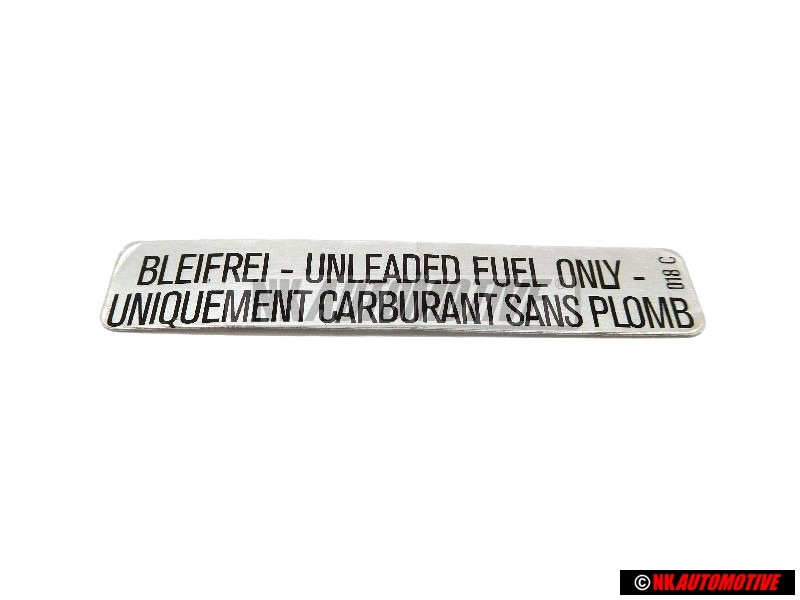 VW Original Adhesivo Unleaded Fuel Only - 211000258A