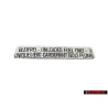 VW Original Adhesivo Unleaded Fuel Only - 211000258A