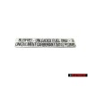 VW Original Adhesivo Unleaded Fuel Only - 176000258A