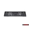VW Original Soporte P. Matricula P. Placa Matricula Luminiscen. 