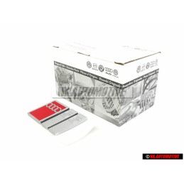 Audi Original S6 Trasero Rotulo Insignia Emblema Cromo Rojo - 4A9853735B 2ZZ