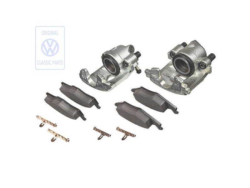 VW Original 1 Juego Carcasa Pinza Freno Con Pastillas Freno Sin - 1H0698461 X
