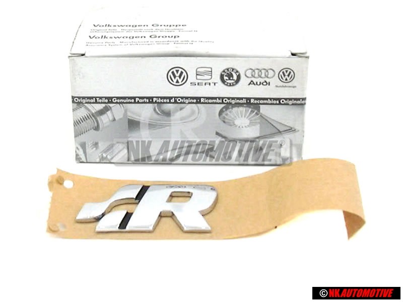 VW Original R Trasero Rotulo Insignia Emblema Cromo - 1J0853675AN739