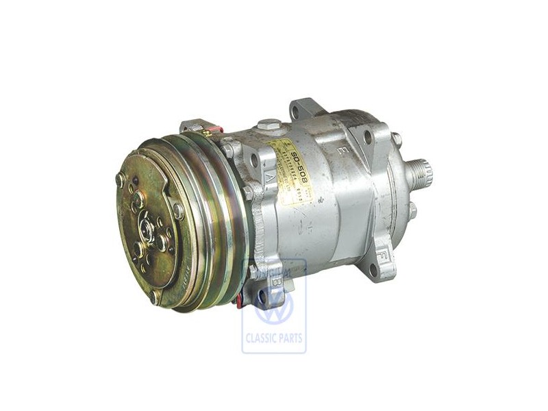 VW Original Compresor Aire Acondicionado Con Embrague Electromagn. 