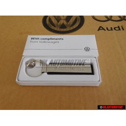 VW Original Llavero Plata/Negro - 000087010AAYPN