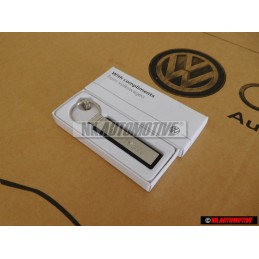 VW Original Llavero Plata/Negro - 000087010AAYPN