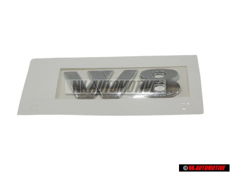 VW Original W8 Trasero Rotulo Insignia Emblema Cromo - 3B0853675R 739