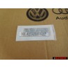VW Original W8 Trasero Rotulo Insignia Emblema Cromo - 3B0853675R 739
