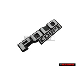 VW Original POLO COUPE Trasero Rotulo Insignia Emblema Blanco - 871853687 QK6