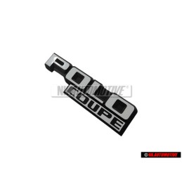 VW Original POLO COUPE Trasero Rotulo Insignia Emblema Blanco - 871853687 QK6