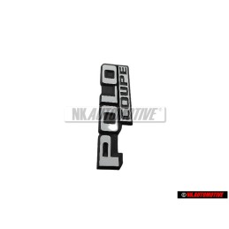 VW Original POLO COUPE Trasero Rotulo Insignia Emblema Blanco - 871853687 QK6