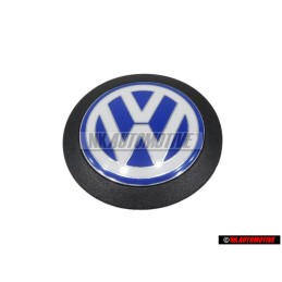 VW Original Cubierta Del Motor Simbolo Emblema Azul Blanco - 038103940F